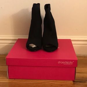 Black Ankle Booties from Shoedazzle